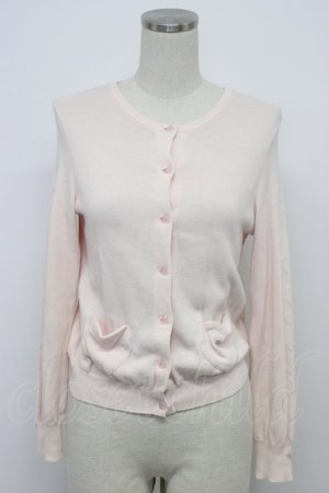 画像: MILK / ハートポケットカーディガン  ベビーピンク T-26-03-06-013-ML-TO-SA-ZT