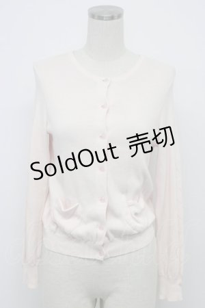 画像: MILK / ハートポケットカーディガン  ベビーピンク T-26-03-06-013-ML-TO-SA-ZT637