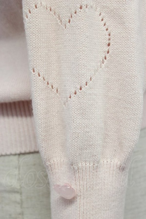 画像4: MILK / ハートポケットカーディガン  ベビーピンク T-26-03-06-013-ML-TO-SA-ZT (4)