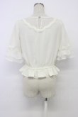 画像2: couture BY ROJITA / チュールスカラップ切替半袖ブラウス  アイボリー T-26-03-06-002-GO-BL-SA-ZT (2)