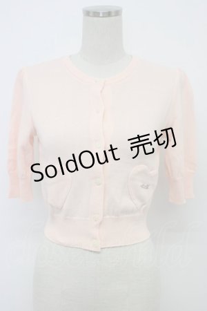 画像: MILK / ツインハートカーデ  ピーチ T-26-03-06-015-ML-TO-SA-ZT637