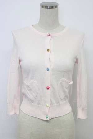 画像: MILK / CD ハートドロップカーデ  クールピンク T-26-03-06-016-ML-TO-SA-ZT