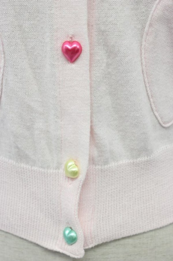 画像4: MILK / CD ハートドロップカーデ  クールピンク T-26-03-06-016-ML-TO-SA-ZT (4)