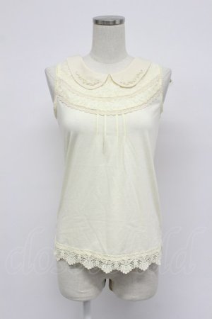 画像: axes femme / 衿付タンクトップ M キナリ T-26-03-07-003-AX-TO-SA-ZT