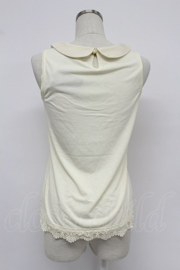 画像2: axes femme / 衿付タンクトップ M キナリ T-26-03-07-003-AX-TO-SA-ZT (2)