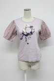 画像1: PINK HOUSE / ローズリースプリントカットソー  ラベンダー T-26-03-07-029-LO-TO-SA-ZT (1)