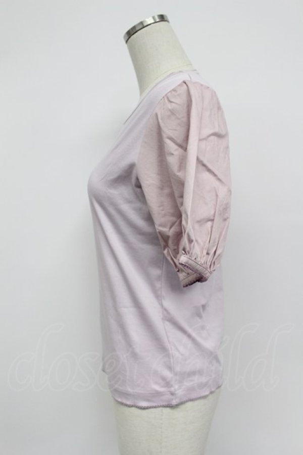 画像3: PINK HOUSE / ローズリースプリントカットソー  ラベンダー T-26-03-07-029-LO-TO-SA-ZT (3)