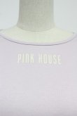 画像4: PINK HOUSE / ロゴ入りパフスリーブカットソー  ラベンダー T-26-03-07-030-LO-TO-SA-ZT (4)