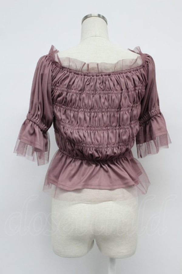 画像2: axes femme / バックリボンシャーリングプルオーバー  ピンク T-26-03-07-031-AX-TO-SA-ZT (2)