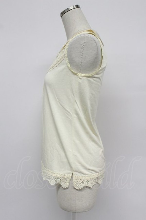 画像4: axes femme / 衿付タンクトップ M キナリ T-26-03-07-003-AX-TO-SA-ZT (4)