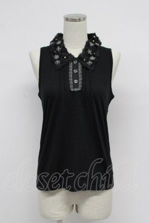 画像: axes femme / 襟付きタンク M クロ T-26-03-07-037-AX-TO-SA-ZT