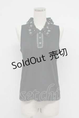 画像: axes femme / 襟付きタンク M クロ T-26-03-07-037-AX-TO-SA-ZT638