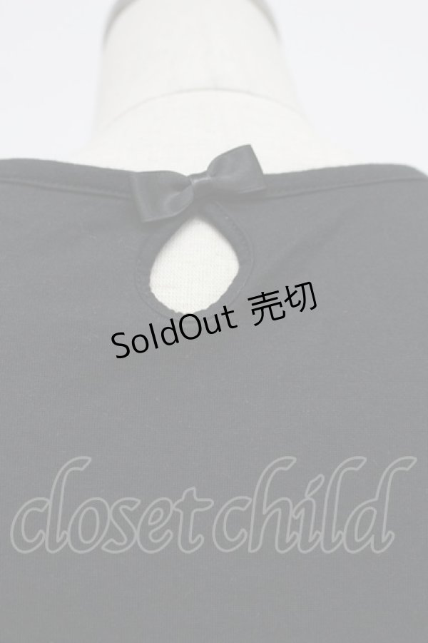 画像3: Emily Temple cute / レース襟半袖カットソー  黒 T-26-03-07-039-ET-TO-SA-ZT (3)