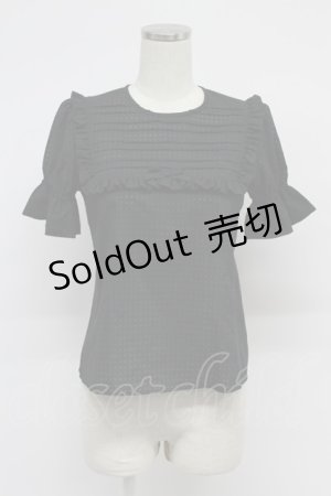 画像: MILK / LILYブラウス  黒 T-26-03-07-040-ML-BL-SA-ZT638