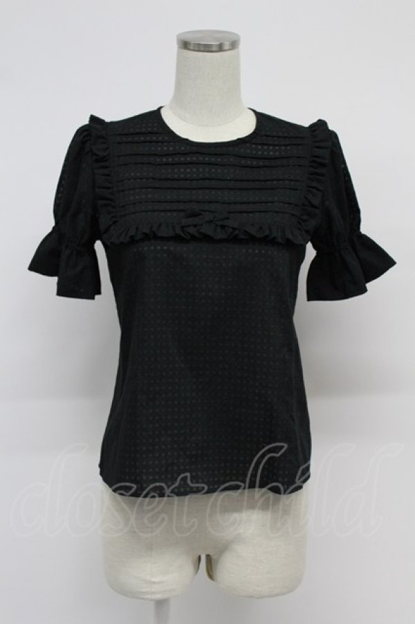 画像1: MILK / LILYブラウス  黒 T-26-03-07-040-ML-BL-SA-ZT (1)