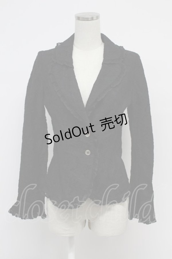 画像1: INGEBORG / 総レースジャケット 9号 クロ T-26-03-07-042-LO-JA-OW-ZT (1)