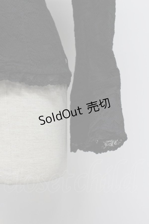 画像4: INGEBORG / 総レースジャケット 9号 クロ T-26-03-07-042-LO-JA-OW-ZT (4)