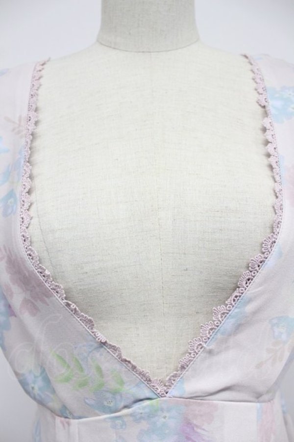 画像4: axes femme POETIQUE / ファンタジータイムワンピース  ピンクＸサックス T-26-03-07-044-AX-OP-SA-ZT (4)