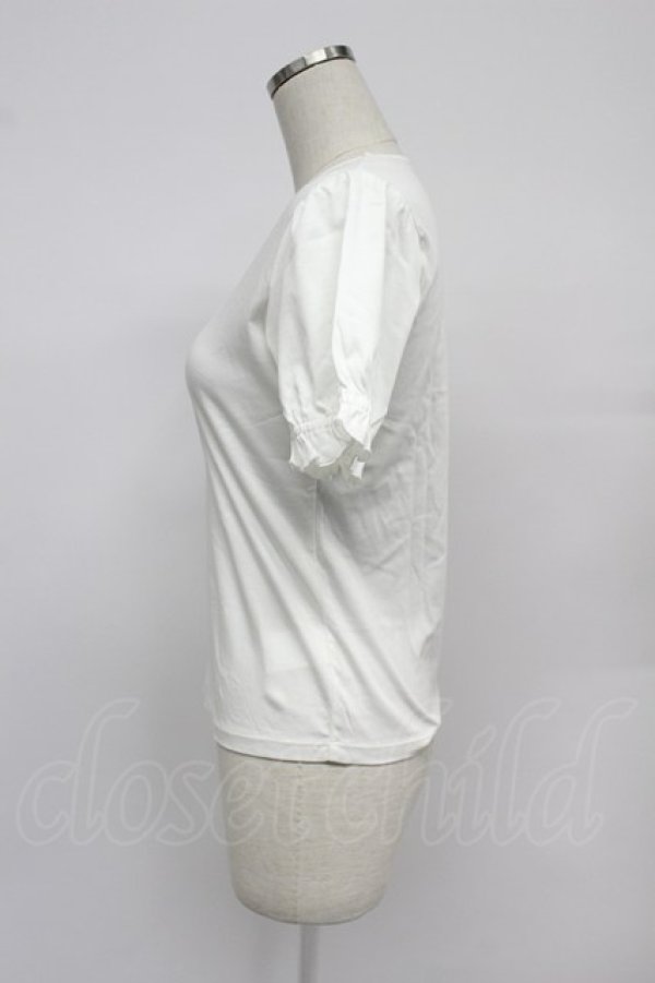 画像3: PINK HOUSE / ロゴ半袖カットソー  白Ｘ赤 T-26-03-07-004-LO-TO-SA-ZT (3)