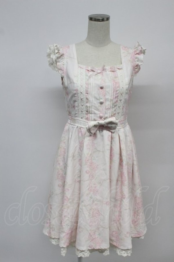 画像1: LIZ LISA / ローズリボンチェックジャンスカ  ピンク T-26-03-07-045-LO-OP-SA-ZT (1)