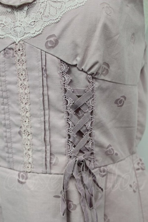 画像4: axes femme / オパール花パネルフレアーワンピース  ピンク T-26-03-07-046-AX-SK-SA-ZT (4)