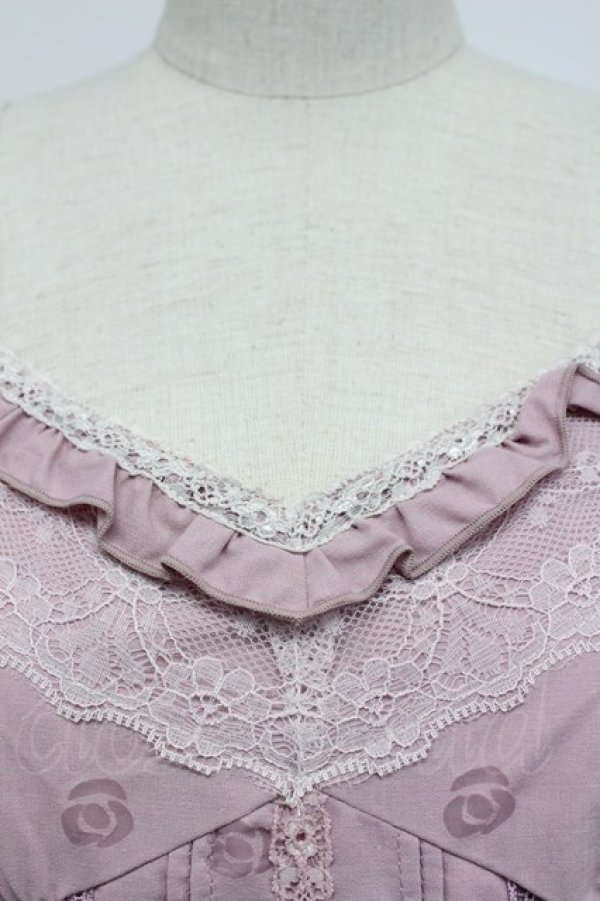 画像5: axes femme / オパール花パネルフレアーワンピース  ピンク T-26-03-07-046-AX-SK-SA-ZT (5)