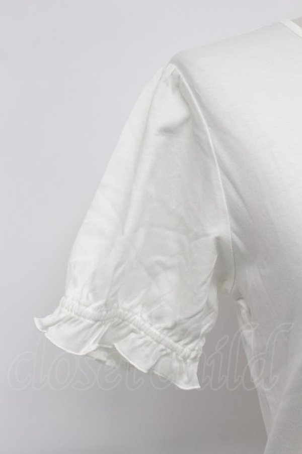 画像5: PINK HOUSE / ロゴ半袖カットソー  白Ｘ赤 T-26-03-07-004-LO-TO-SA-ZT (5)