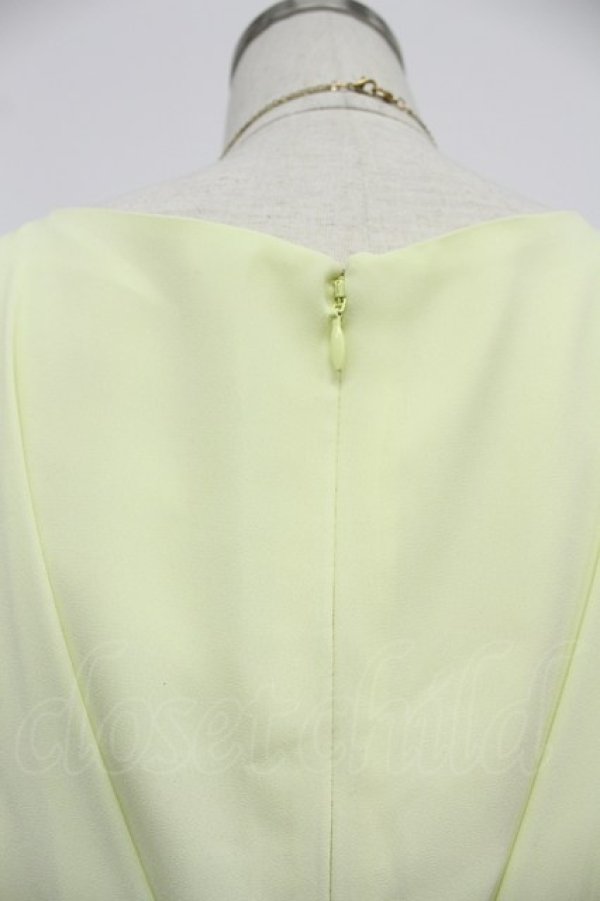 画像3: axes femme / タックデザインフレアドレス M イエロー T-26-03-07-048-AX-OP-SA-ZT (3)