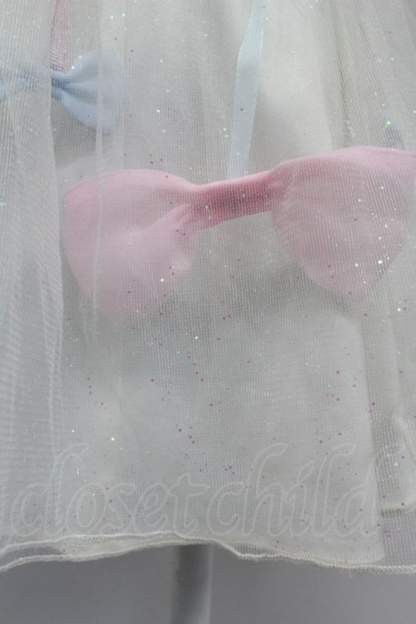 画像3: Swankiss / ラメチュール重ねスカート  ホワイト T-26-03-07-049-CA-SK-SA-ZT (3)
