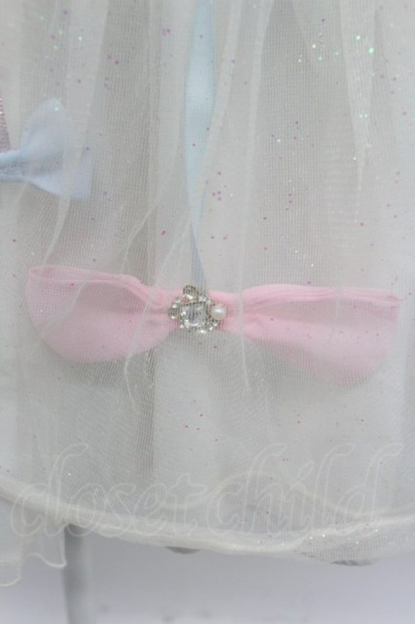 画像5: Swankiss / ラメチュール重ねスカート  ホワイト T-26-03-07-049-CA-SK-SA-ZT (5)