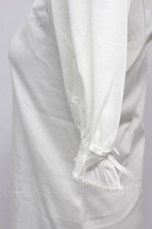 画像4: PINK HOUSE / はしごレースリボン半袖カットソー  白 T-26-03-07-005-LO-TO-SA-ZT (4)