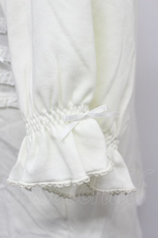 画像5: PINK HOUSE / リボンいっぱいフリル使いカットソー  白 T-26-03-07-006-LO-TO-SA-ZT (5)