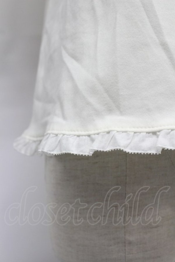 画像7: PINK HOUSE / リボンいっぱいフリル使いカットソー  白 T-26-03-07-006-LO-TO-SA-ZT (7)