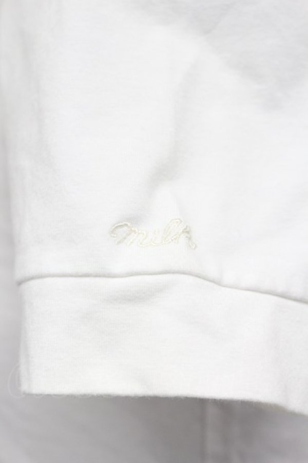 画像4: MILK / レース襟半袖カットソー  アイボリー T-26-03-07-012-ML-TO-SA-ZT (4)