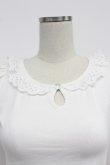 画像5: MILK / レース襟半袖カットソー  アイボリー T-26-03-07-012-ML-TO-SA-ZT (5)