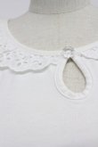 画像6: MILK / レース襟半袖カットソー  アイボリー T-26-03-07-012-ML-TO-SA-ZT (6)