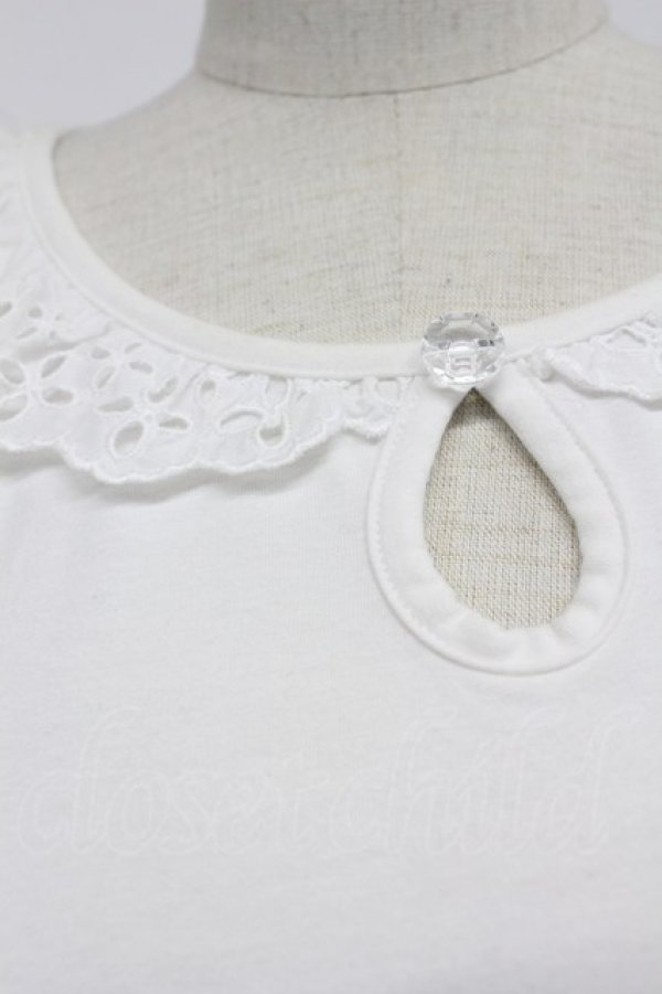 画像6: MILK / レース襟半袖カットソー  アイボリー T-26-03-07-012-ML-TO-SA-ZT (6)