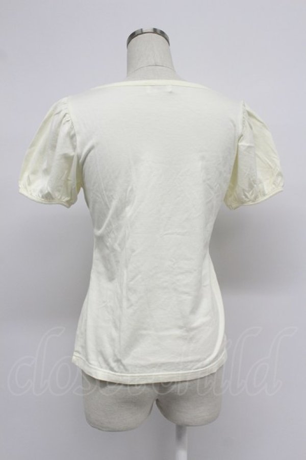 画像2: Emily Temple cute / タッセルプリント半袖カットソー  アイボリー T-26-03-07-013-ET-TO-SA-ZT (2)