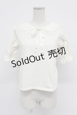 画像: m petit by misako / 丸襟プルオーバー S アイボリー T-26-03-07-014-0-TO-SA-ZT