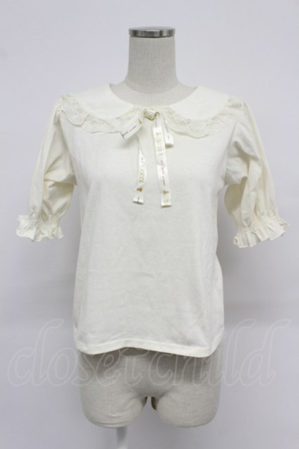 画像1: m petit by misako / 丸襟プルオーバー S アイボリー T-26-03-07-014-0-TO-SA-ZT (1)