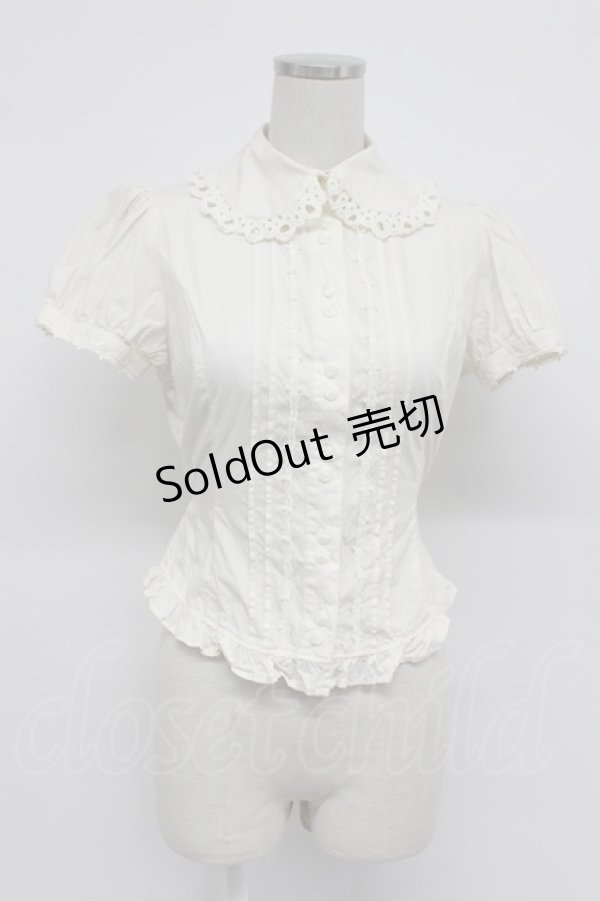 画像1: Innocent World / クルクルレースブラウス  アイボリー T-26-03-07-017-IW-BL-SA-ZT (1)
