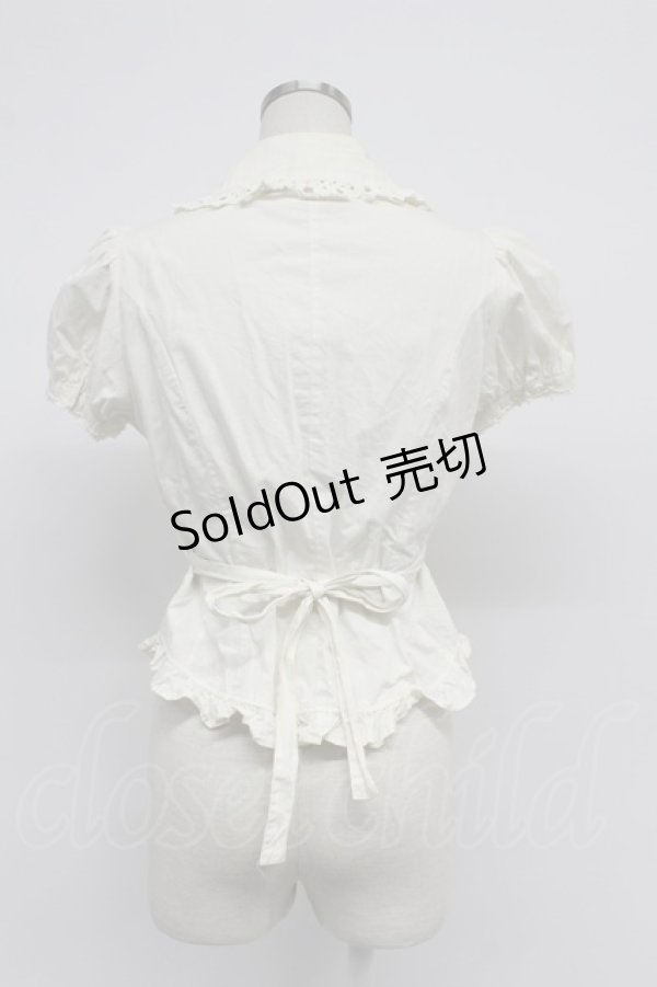 画像2: Innocent World / クルクルレースブラウス  アイボリー T-26-03-07-017-IW-BL-SA-ZT (2)