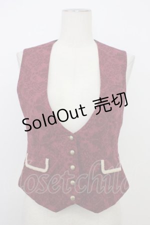 画像: metamorphose / Dim Lightベスト  ボルドー T-26-03-08-024-ME-TO-SA-ZT640