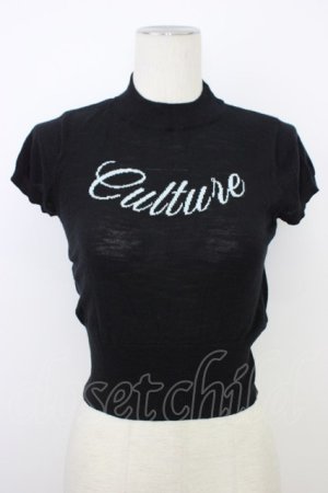 画像: jouetie / ロゴジャガードコンパクトニット M ブラック T-26-03-08-027-EL-TO-SA-ZT