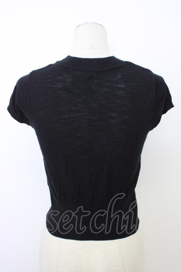 画像2: jouetie / ロゴジャガードコンパクトニット M ブラック T-26-03-08-027-EL-TO-SA-ZT (2)