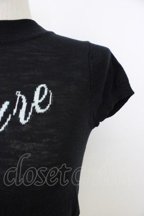 画像3: jouetie / ロゴジャガードコンパクトニット M ブラック T-26-03-08-027-EL-TO-SA-ZT (3)