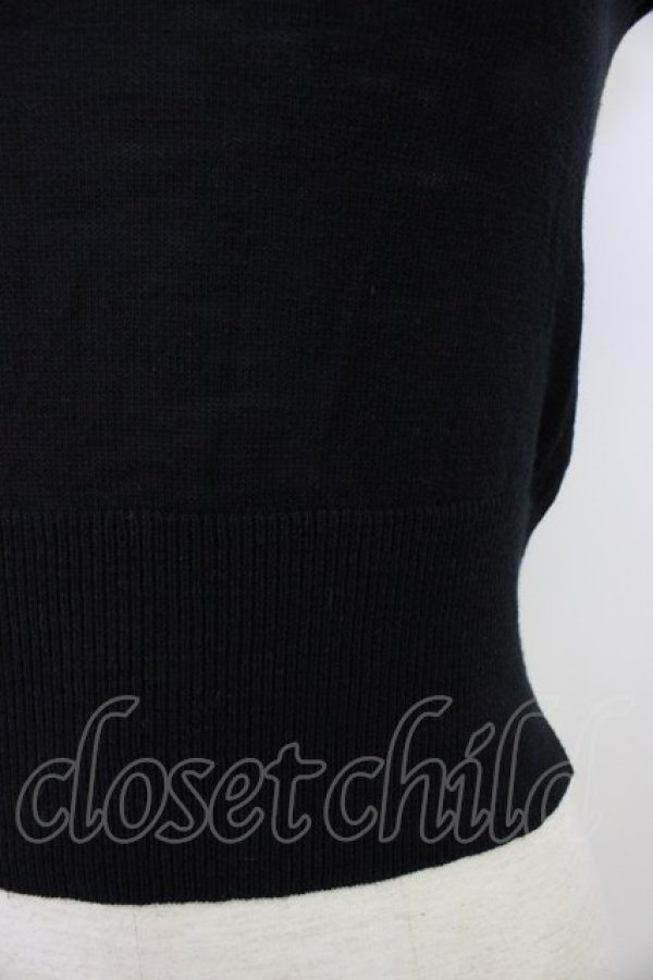 画像4: jouetie / ロゴジャガードコンパクトニット M ブラック T-26-03-08-027-EL-TO-SA-ZT (4)