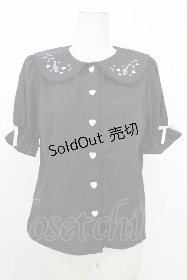 画像1: Lovely Tency / TT*INAエリシシュウBL L 黒 T-26-03-08-028-GO-BL-SA-ZT (1)