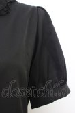 画像4: MA*RS / クロス刺繍ネクタイ付きブラウス  ブラック T-26-03-08-029-EL-BL-SA-ZT (4)