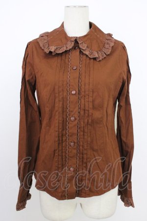 画像: Angelic Pretty / Crownレースブラウス  ブラウン T-26-03-08-031-AP-BL-SA-ZT